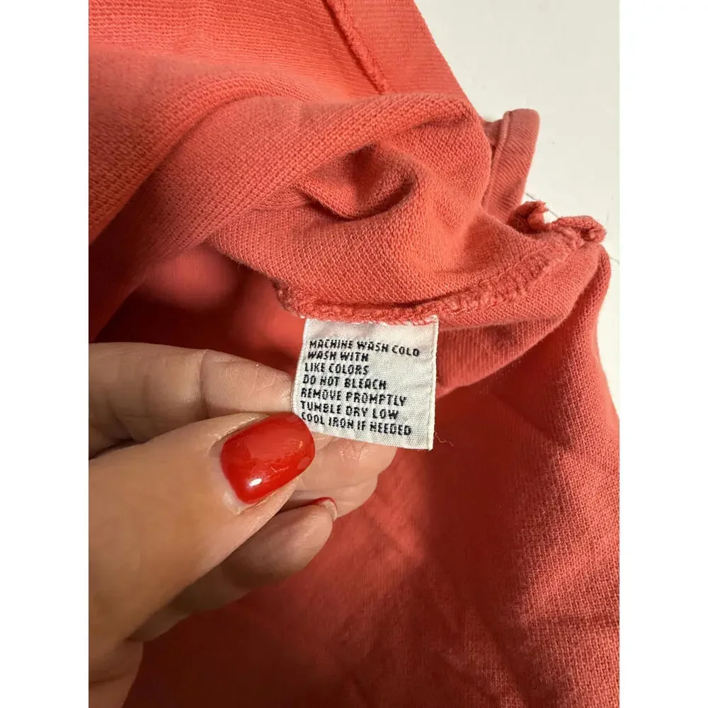 POLO RALPH LAUREN 100% Cotton polo shirt Salmon with‎ Kelly green logo. Mens XL